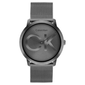 calvin klien intrigue mesh grey unisex watch 25300011