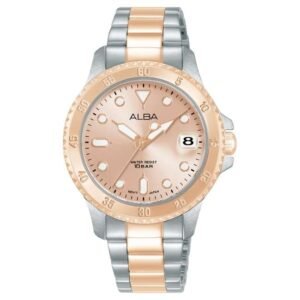 Alba Stainless Steel Rose Gold Women Watch AG8Q34X1