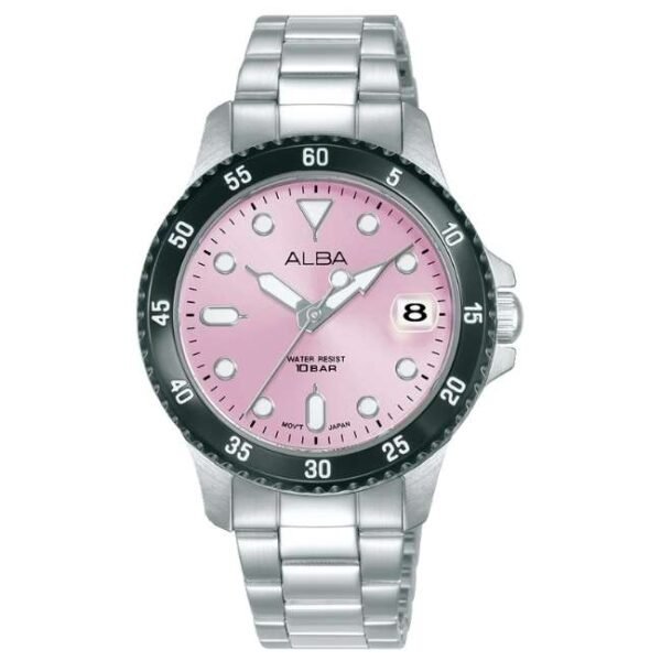 Alba Stainless Steel Pink Women Watch AG8Q37X1