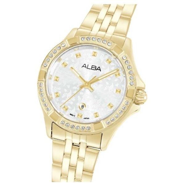 Alba Stainless Steel White Women Watch AH7ED6X1