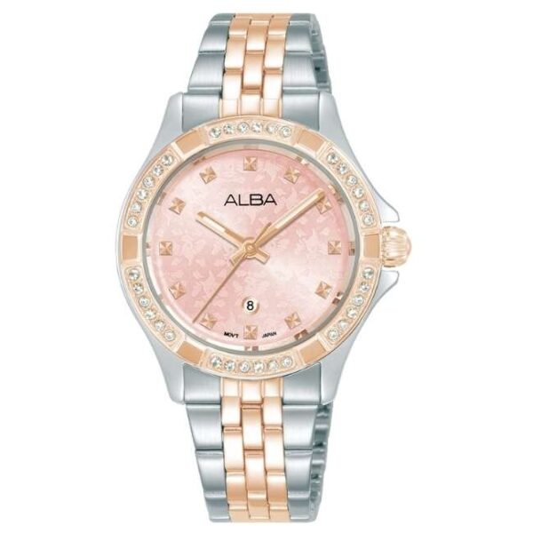 Alba Stainless Steel Pink Women Watch AH7ED8X1