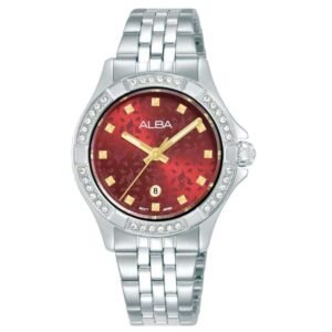 Alba Stainless Steel Maroon Women Watch AH7EE1X1