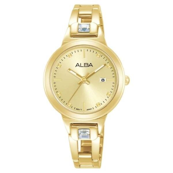 Alba Stainless Steel Gold Women's Watch AH7EH6X1