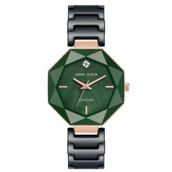 anne klien ceramic black men watch ak5064gnbk