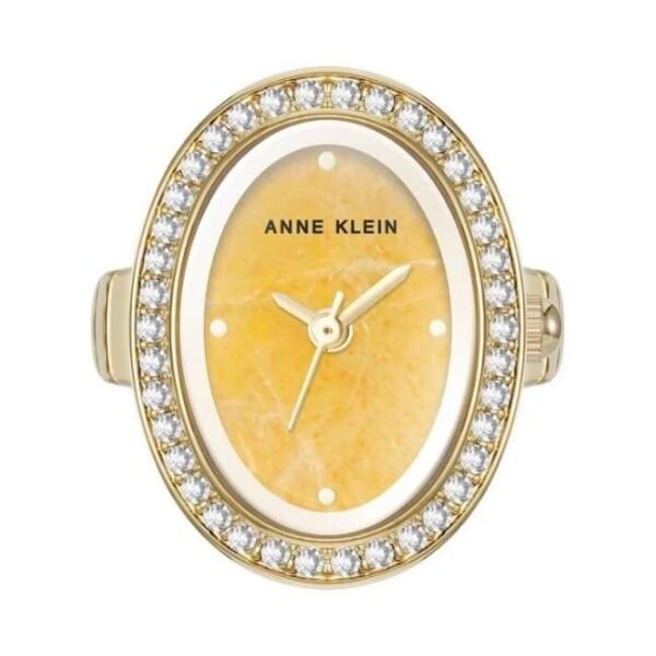 anne klien stainless steel gold women watch ak5128ringymw
