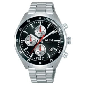 Alba Stainless Steel Black Men Watch AM3A33X1