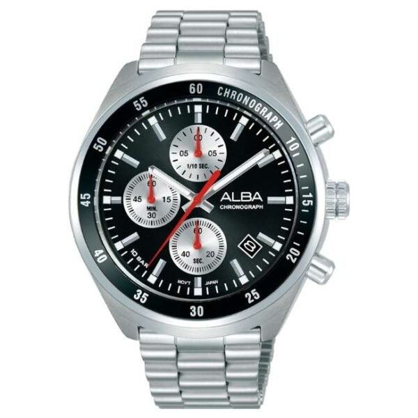 Alba Stainless Steel Black Men Watch AM3A33X1