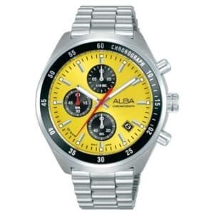 Alba Stainless Steel Yellow Men Watch AM3A43X1