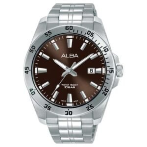 Alba Stainless Steel Brown Men's Watch AS9V49X1