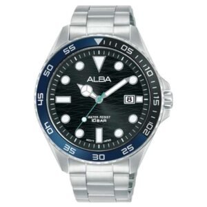 Alba Stainless Steel Black Men Watch AS9V57X1