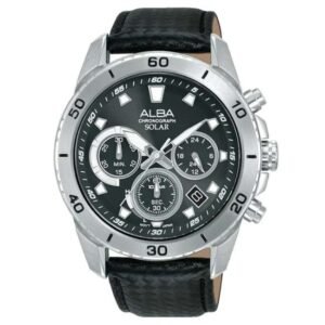Alba Leather Black Men Watch AZ5019X1