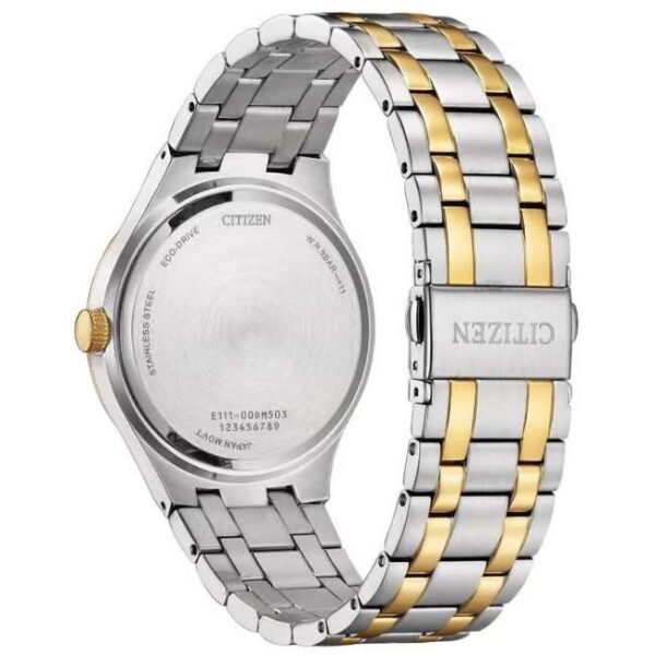 citizen stainless steel two tone men watch bm7656-51l