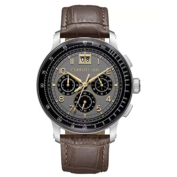 cerruti leather brown men men watch ceciwgc0084602