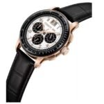 cerruti leather black men men watch ceciwgc0084604