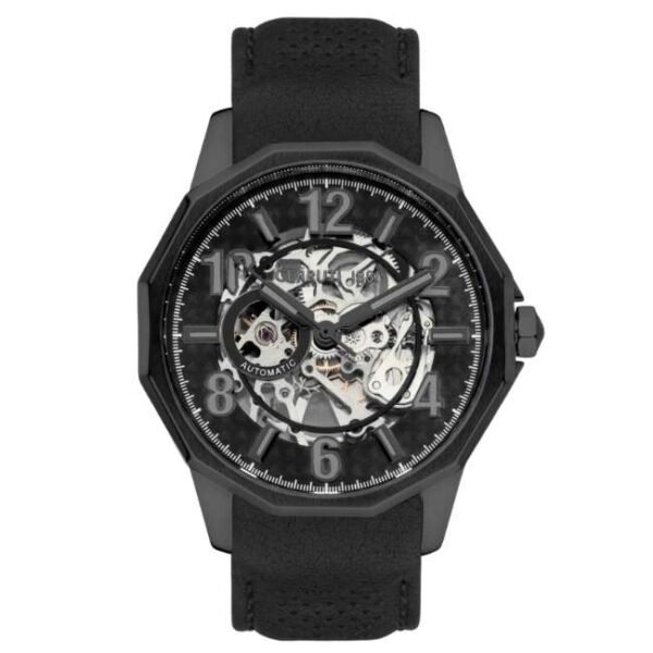 cerruti leather black men men watch ceciwge0007305w