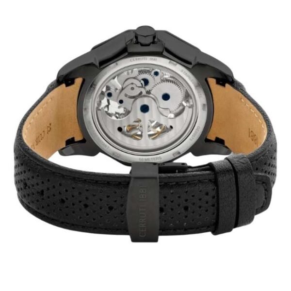 cerruti leather black men men watch ceciwge0007305w