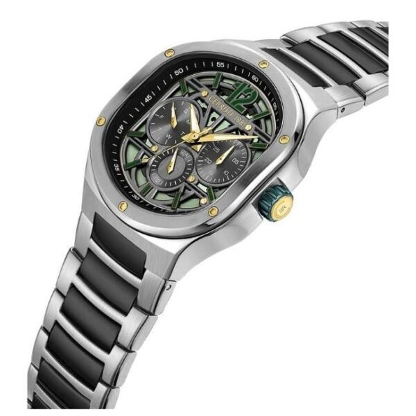 cerruti stainless steel bi-colour men men watch ceciwgk0072303