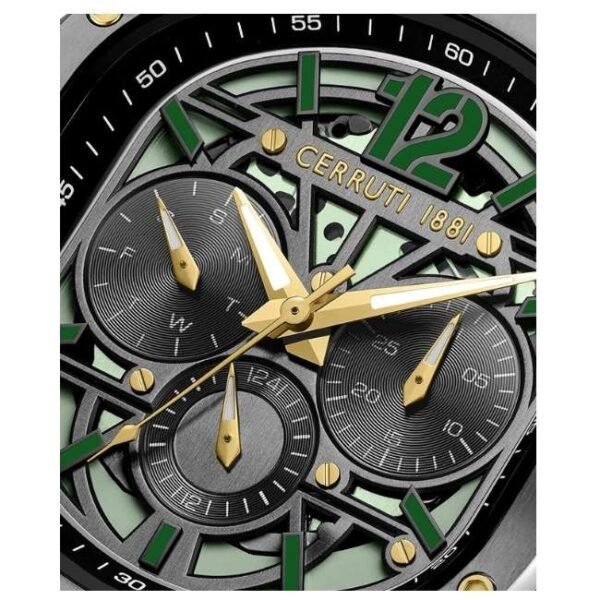 cerruti stainless steel bi-colour men men watch ceciwgk0072303