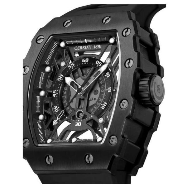 cerruti stainless steel black men men watch ceciwgn0057701