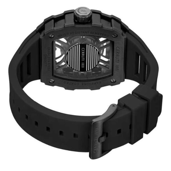 cerruti stainless steel black men men watch ceciwgn0057701