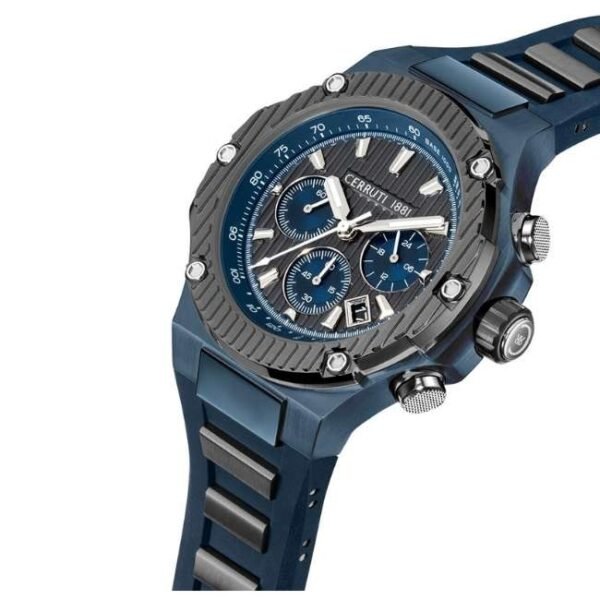 cerruti stainless steel navy men men watch ceciwgo0050601