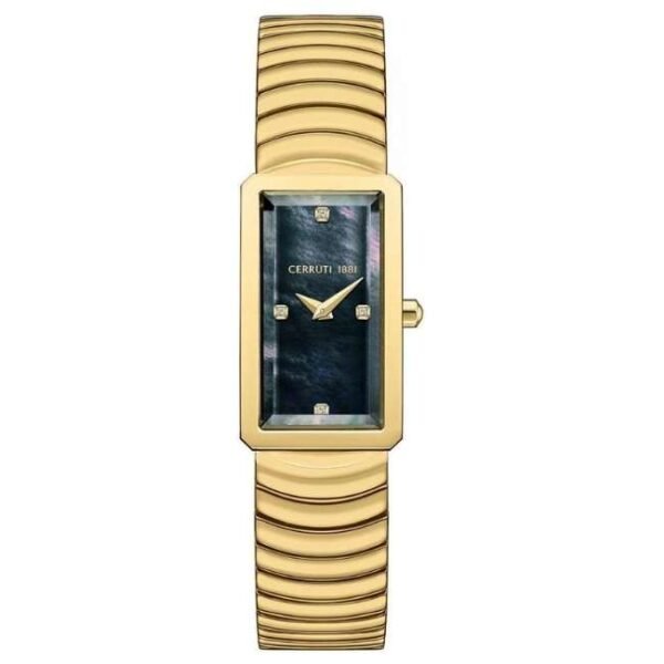 cerruti stainless steel golden women women watch ceciwlg0086204