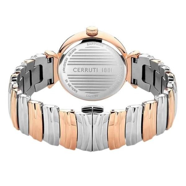 cerruti stainless steel bi-colour women women watch ceciwlg2225104