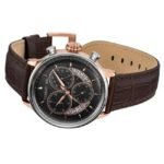 cerruti leather brown men men watch cecra26801w