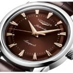 longines leather brown men watch l16504622