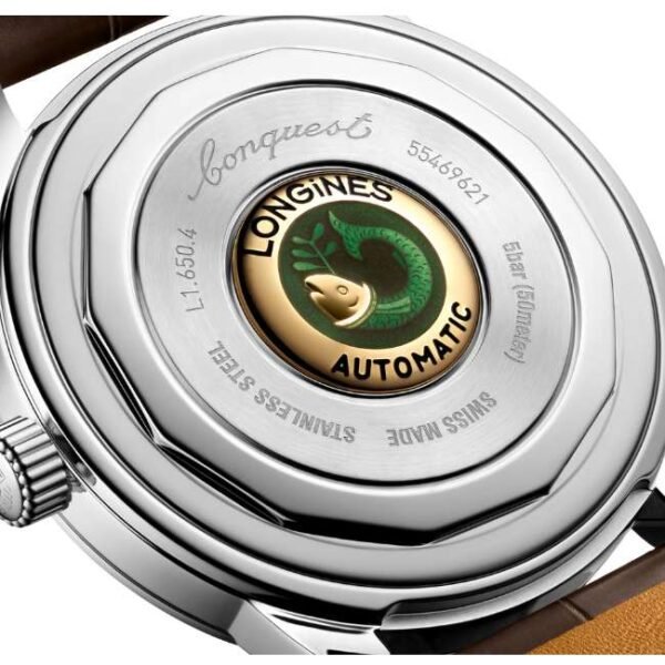 longines leather brown men watch l16504622