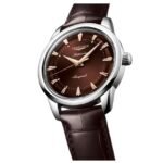 longines leather brown men watch l16504622
