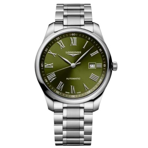 longines stainless steel silver men watch l28934096