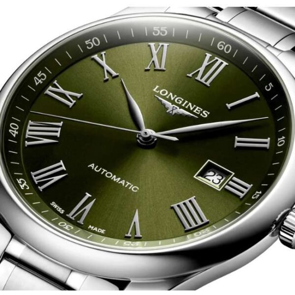 longines stainless steel silver men watch l28934096