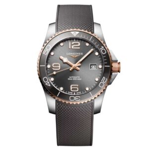 Longines Grey Rubber Men Watch L37813789