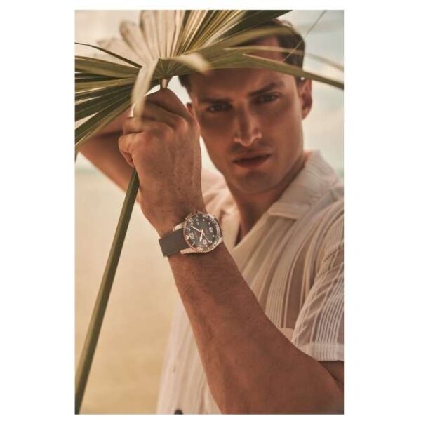 Longines Grey Rubber Men Watch L37813789