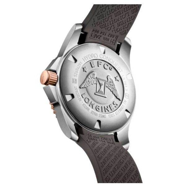 Longines Grey Rubber Men Watch L37813789