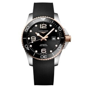 longines rubber  black men watch l37823589