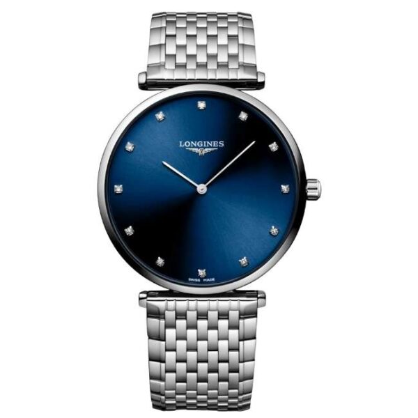 longines stainless steel silver women watch l48664976