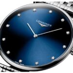 longines stainless steel silver women watch l48664976