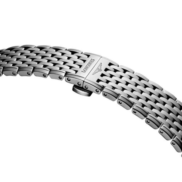 longines stainless steel silver women watch l48664976