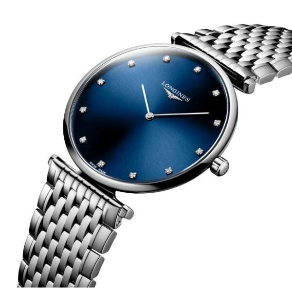 longines stainless steel silver women watch l48664976