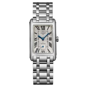 longines stainless steel silver women watch l55124716