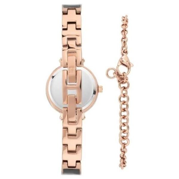 anne klien stainless steel two tone women watch neakb3620bkst