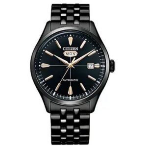 citizen stainless steel black men watch nh8395-77e