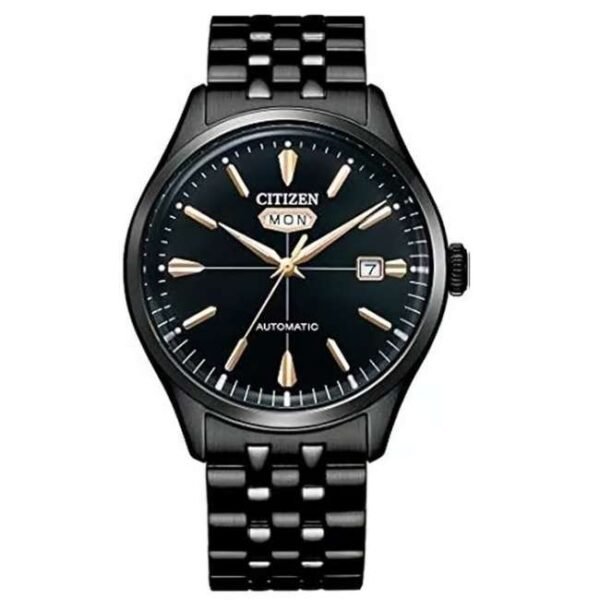 citizen stainless steel black men watch nh8395-77e