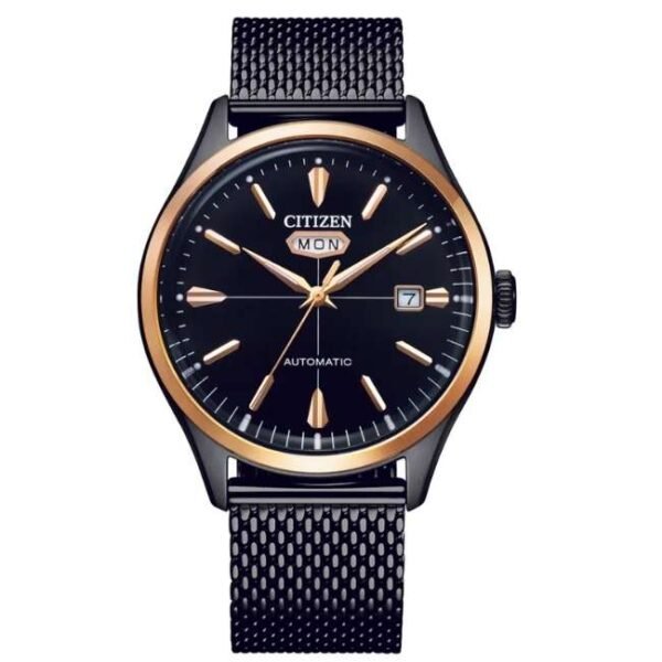 citizen stainless steel black men watch nh8396-82e