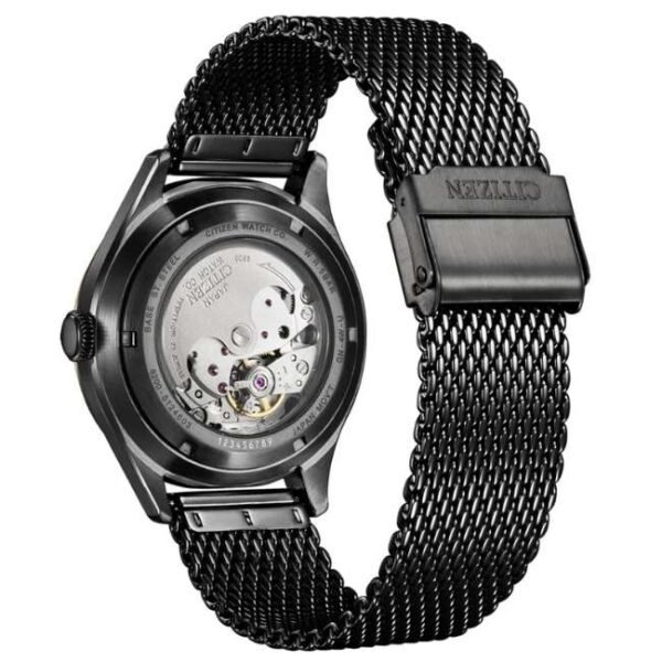 citizen stainless steel black men watch nh8396-82e