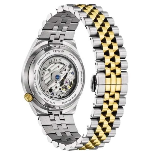 citizen stainless steel two tone men watch nk0024-54x