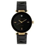anne klien ceramic black women watch ntak1018rgbk