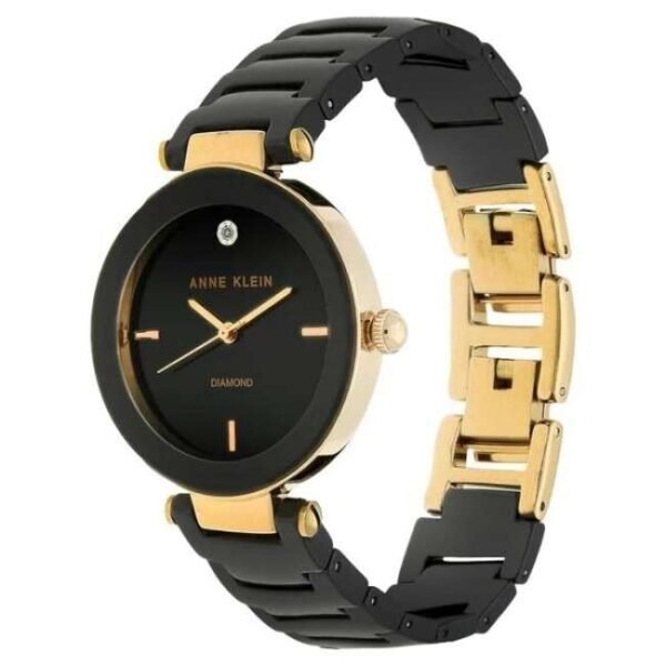 anne klien ceramic black women watch ntak1018rgbk